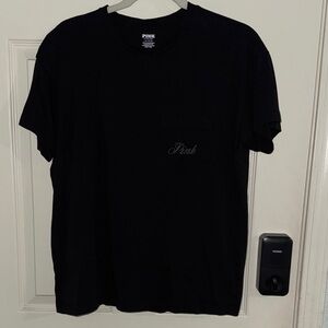 PINK Victoria's Secret Black Short Sleeve Tee